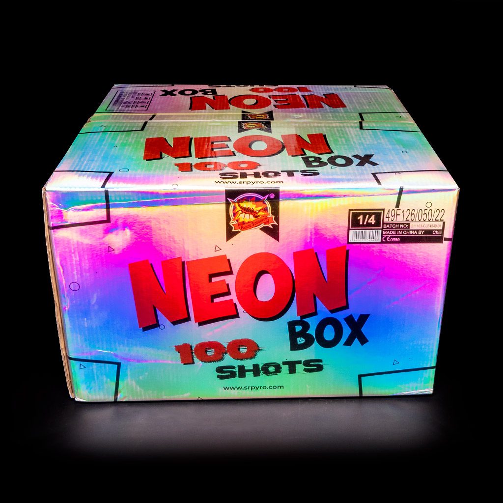 fuochi d'artificio compatti NEON BOX 100 colpi - inMart pyro